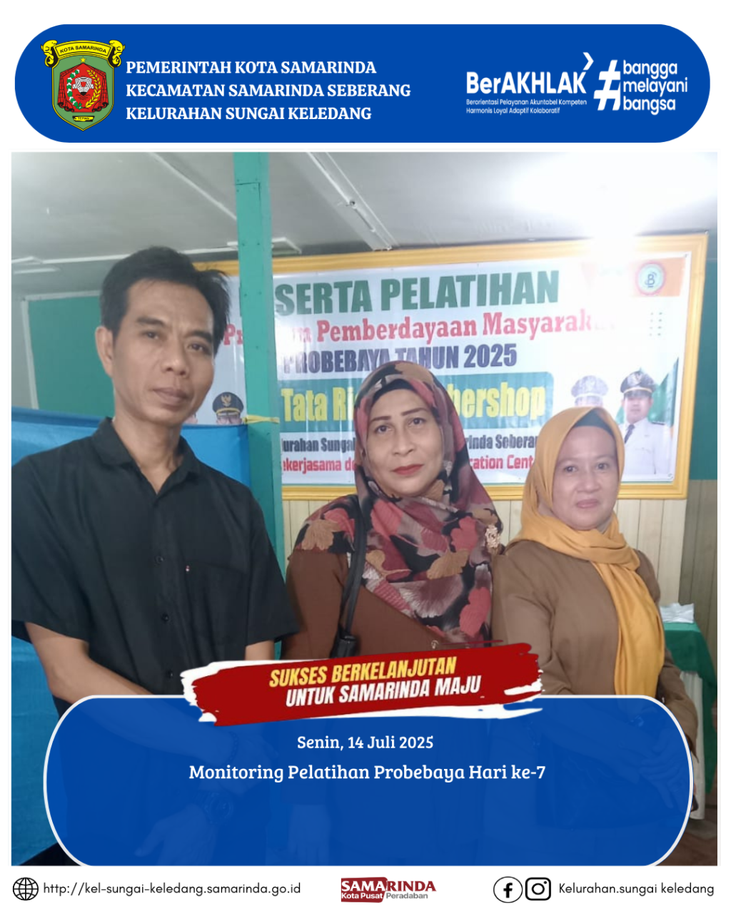 Monitoring Pelatihan Probebaya Hari ke-7