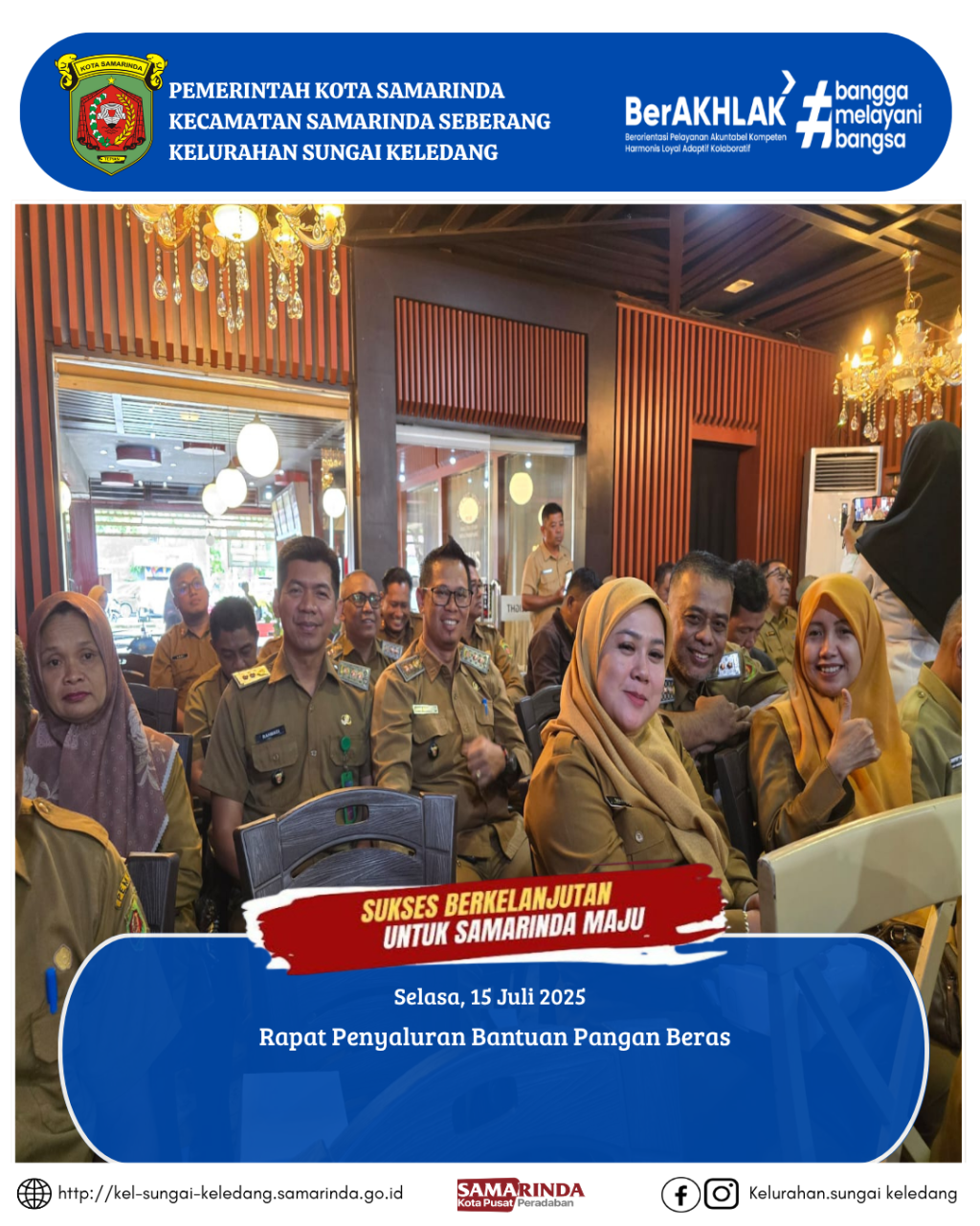 Rapat Penyaluran Bantuan Pangan Beras