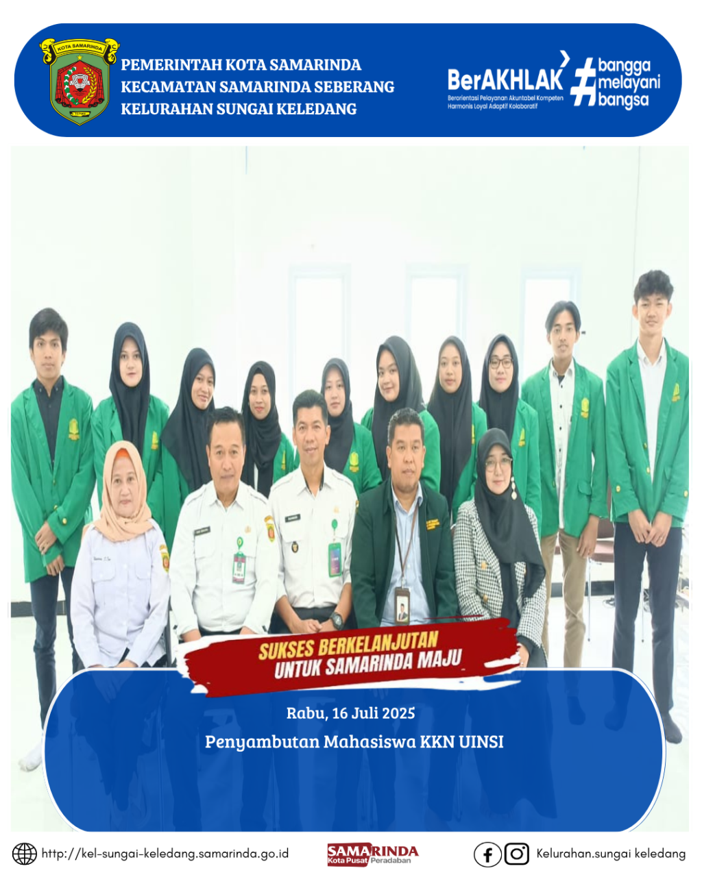Penyambutan Mahasiswa KKN UINSI 2025
