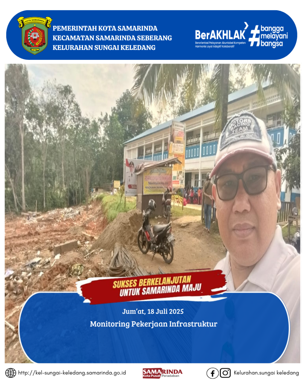 Monitoring Pekerjaan Infrastruktur oleh Bpk. Hatta Mustafa Arifin