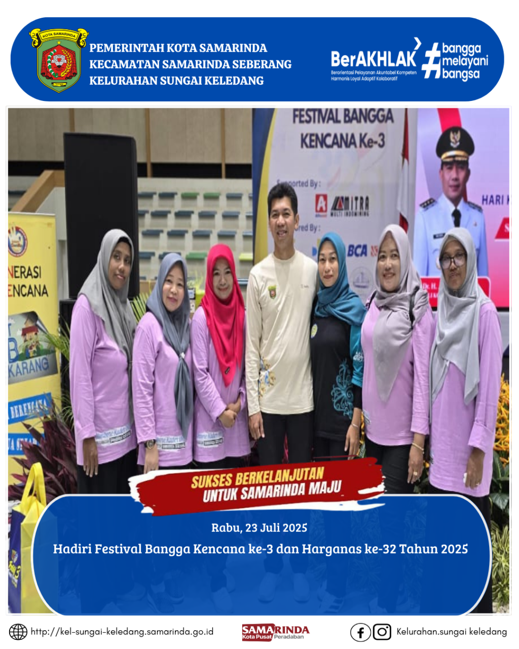 Hadiri Festival Bangga Kencana ke-3 dan Harganas ke-32 Tahun 2025