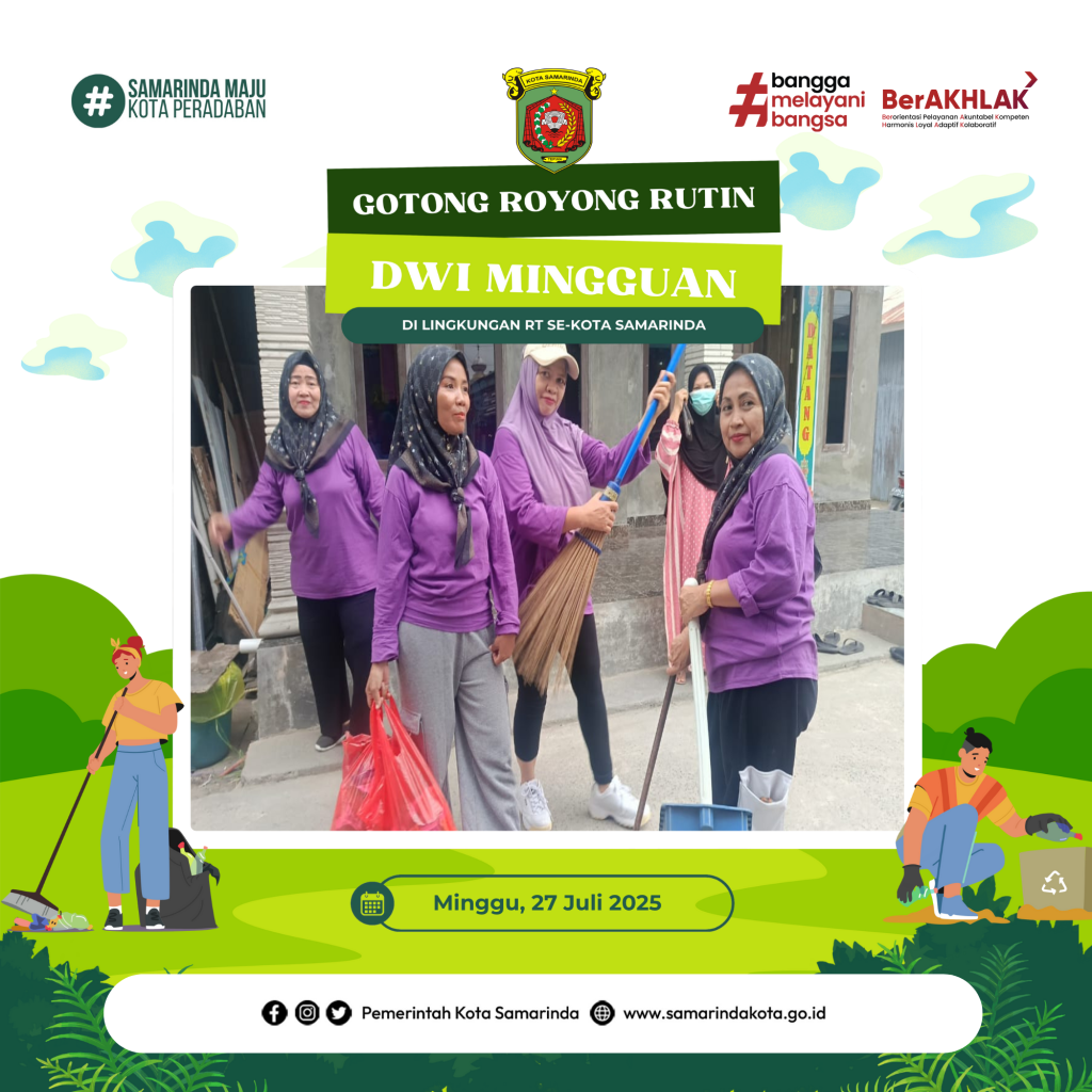 Gotong Royong Warga RT 01, 09, dan 22
