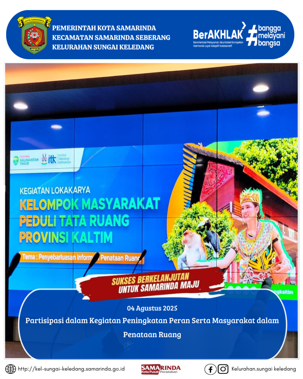 Partisipasi dalam Kegiatan Peningkatan Peran Serta Masyarakat dalam Penataan Ruang