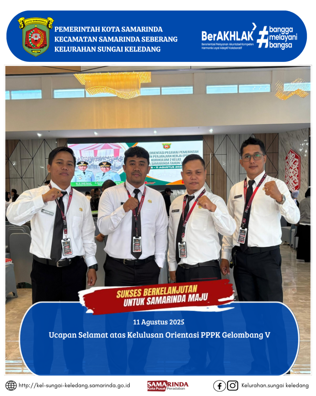 Ucapan Selamat atas Kelulusan Orientasi PPPK Gelombang V