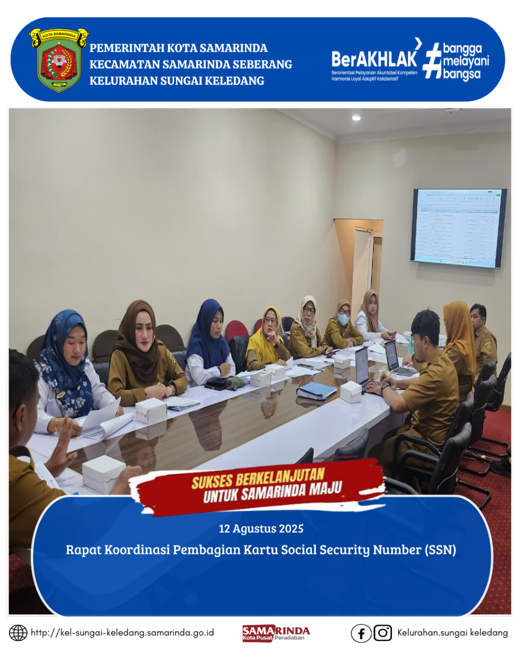 Rapat Koordinasi Pembagian Kartu Social Security Number (SSN)