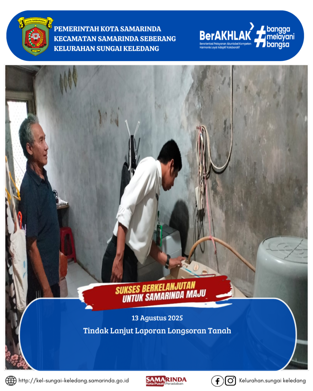 Tindak Lanjut Laporan Longsoran Tanah