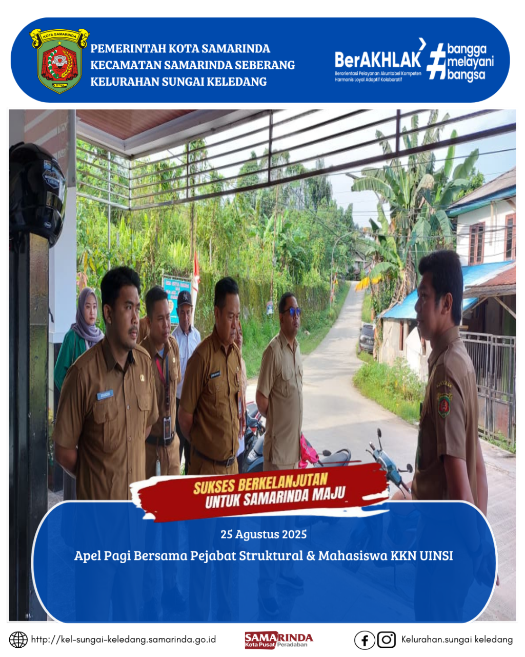 Apel Pagi Bersama Pejabat Struktural & Mahasiswa KKN UINSI