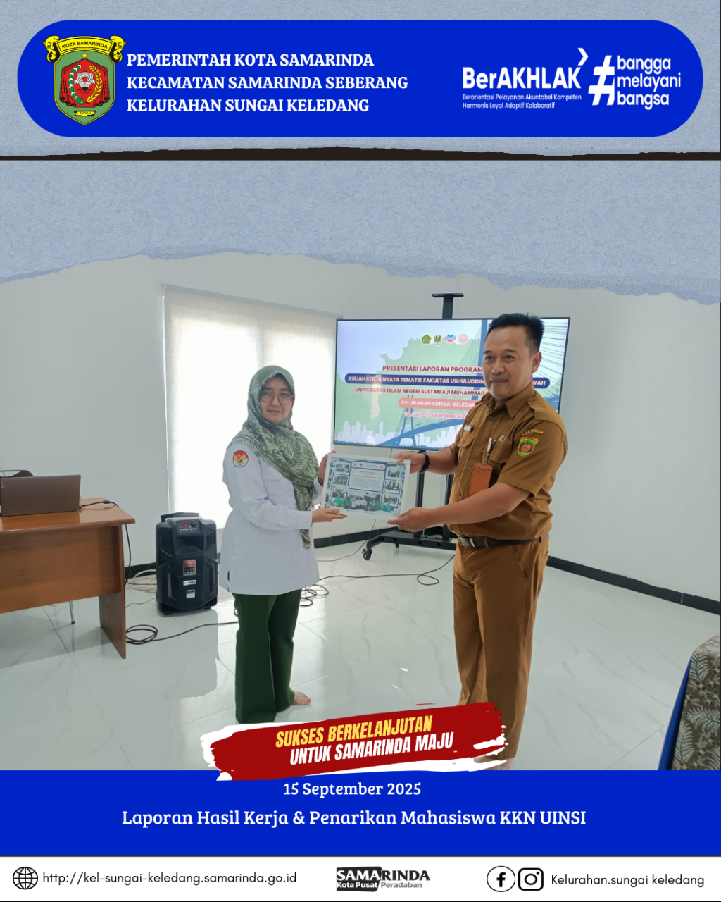 Laporan Hasil Kerja & Penarikan Mahasiswa KKN UINSI