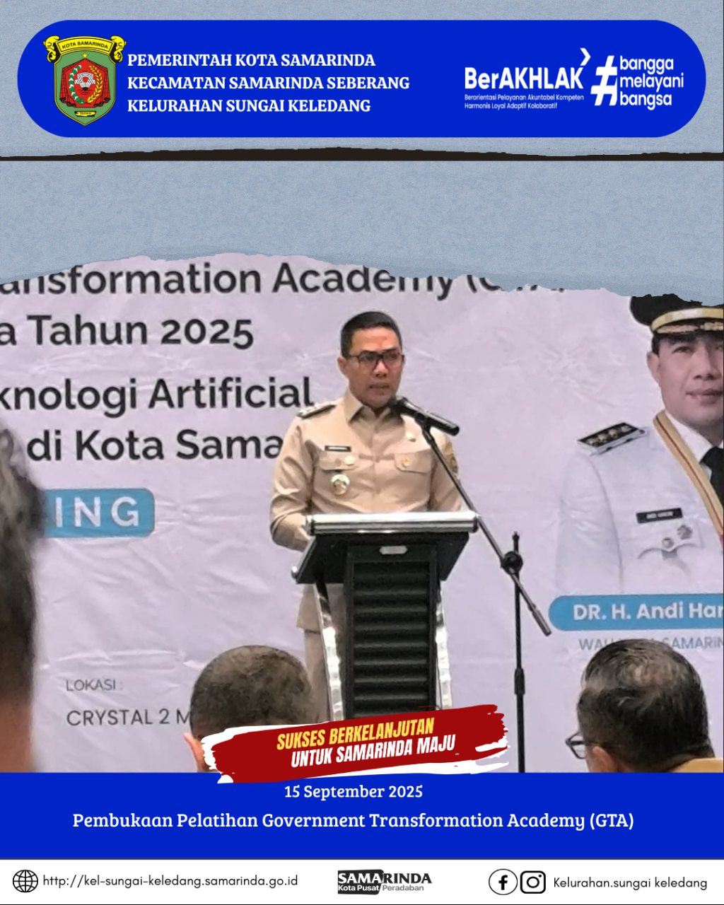 Pembukaan Pelatihan Government Transformation Academy (GTA)