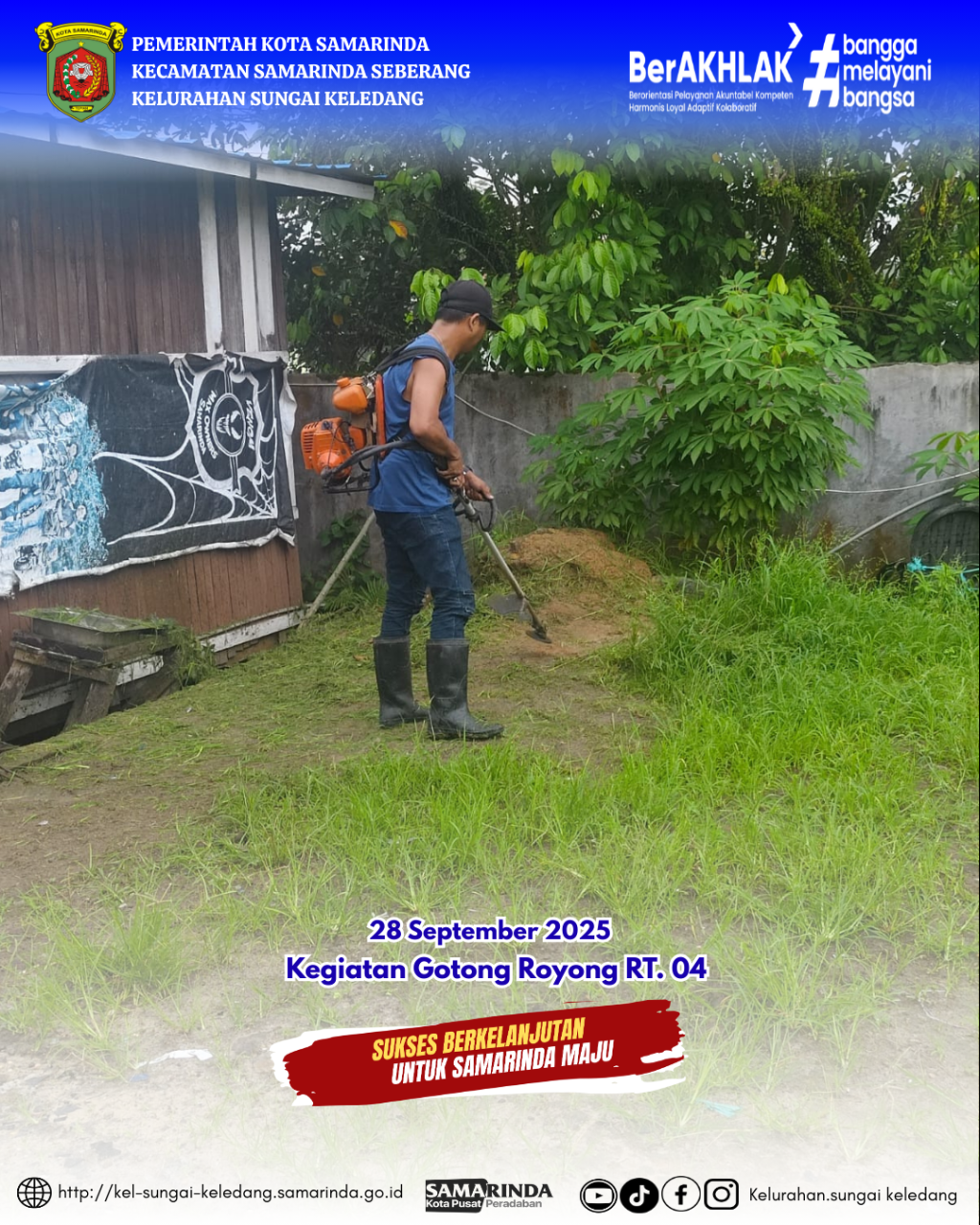 Gotong Royong Bersama di Wilayah RT 04, 06, 09, 19, 21, dan 25