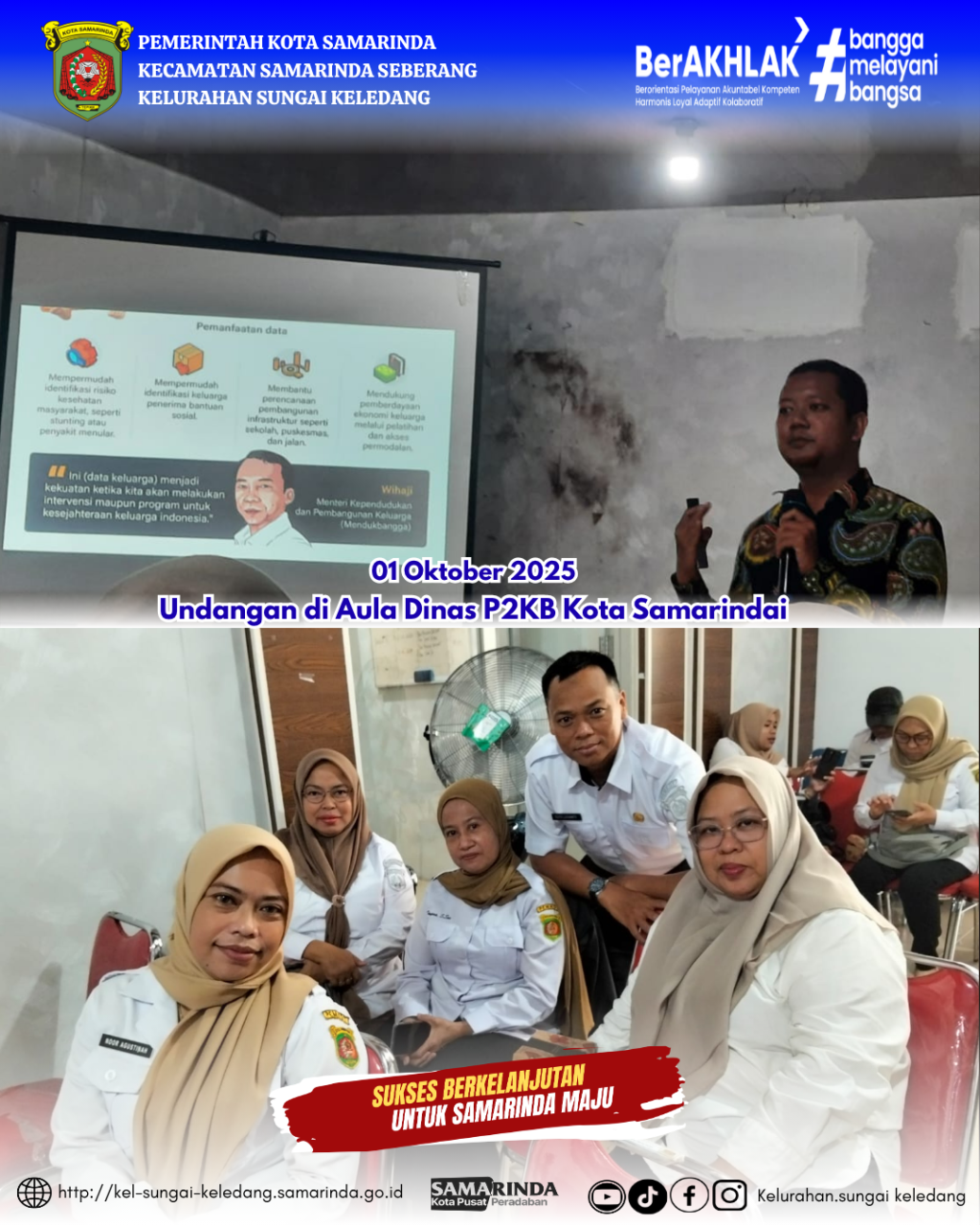 Undangan di Aula Dinas P2KB Kota Samarinda