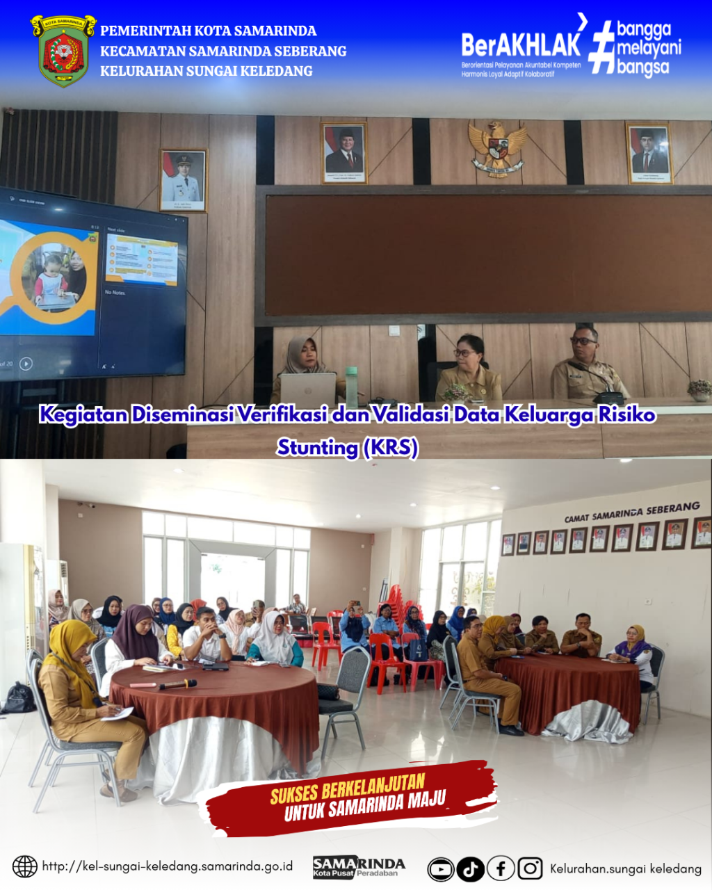 Kegiatan Diseminasi Verifikasi dan Validasi Data Keluarga Risiko Stunting (KRS)