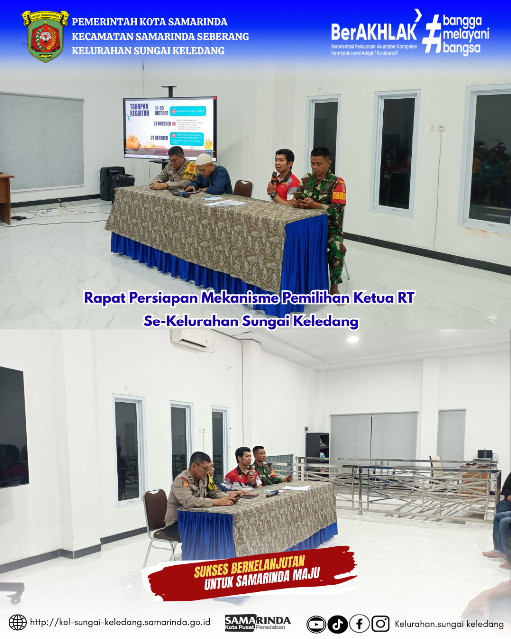 Rapat Persiapan Pemilihan Ketua RT Se-Kelurahan Sungai Keledang