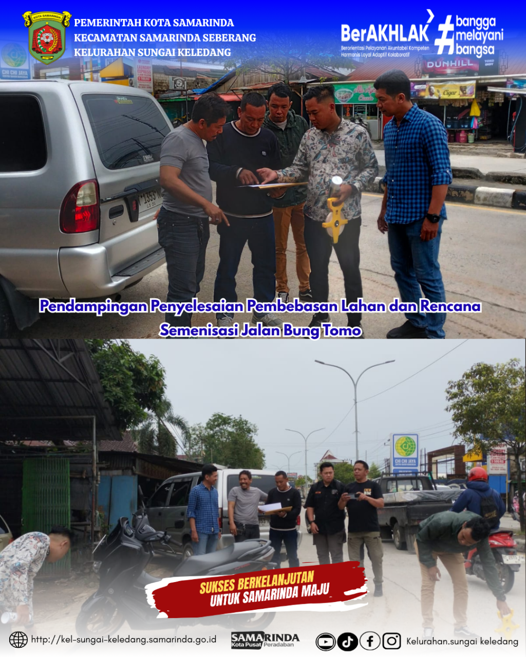Pendampingan Penyelesaian Pembebasan Lahan dan Rencana Semenisasi Jalan Bung Tomo