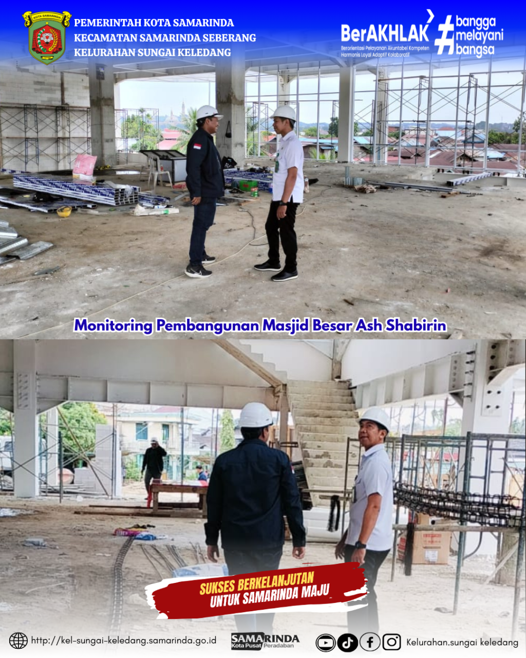 Monitoring Pembangunan Masjid Besar Ash Shabirin