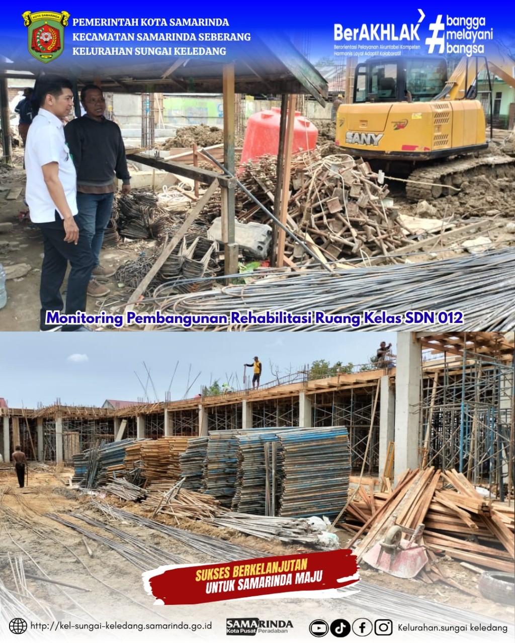 Monitoring Pembangunan Rehabilitasi Ruang Kelas SDN 012