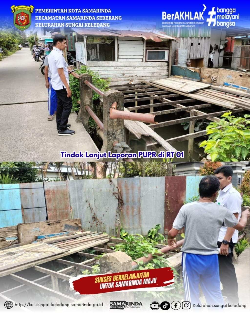 Tindak Lanjut Laporan PUPR di RT 01