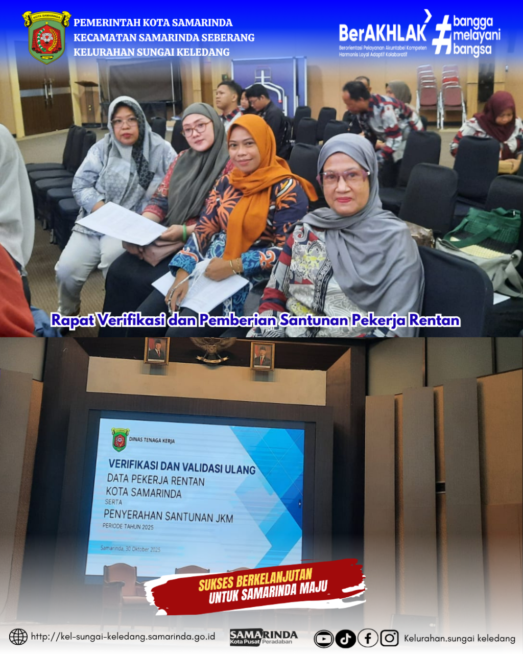 Rapat Verifikasi dan Pemberian Santunan Pekerja Rentan