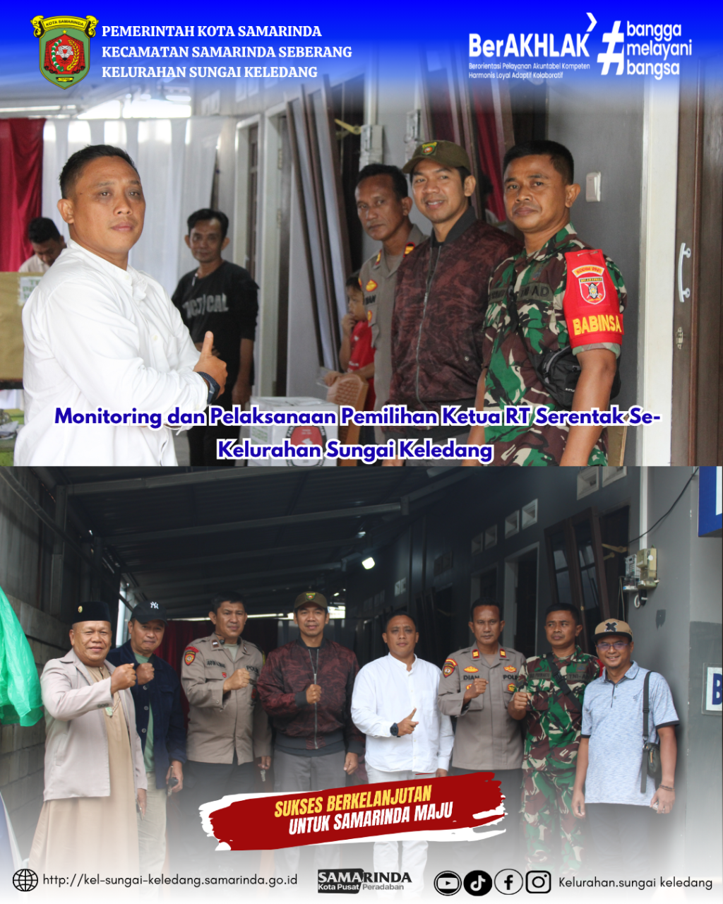 Monitoring dan Pelaksanaan Pemilihan Ketua RT Serentak Se-Kelurahan Sungai Keledang