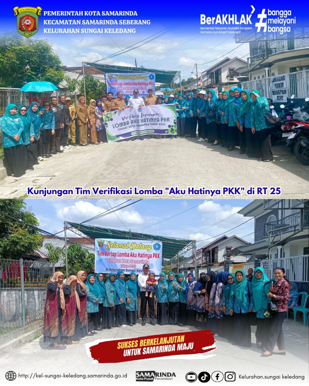 Kunjungan Tim Verifikasi Lomba "Aku Hatinya PKK" di RT 25