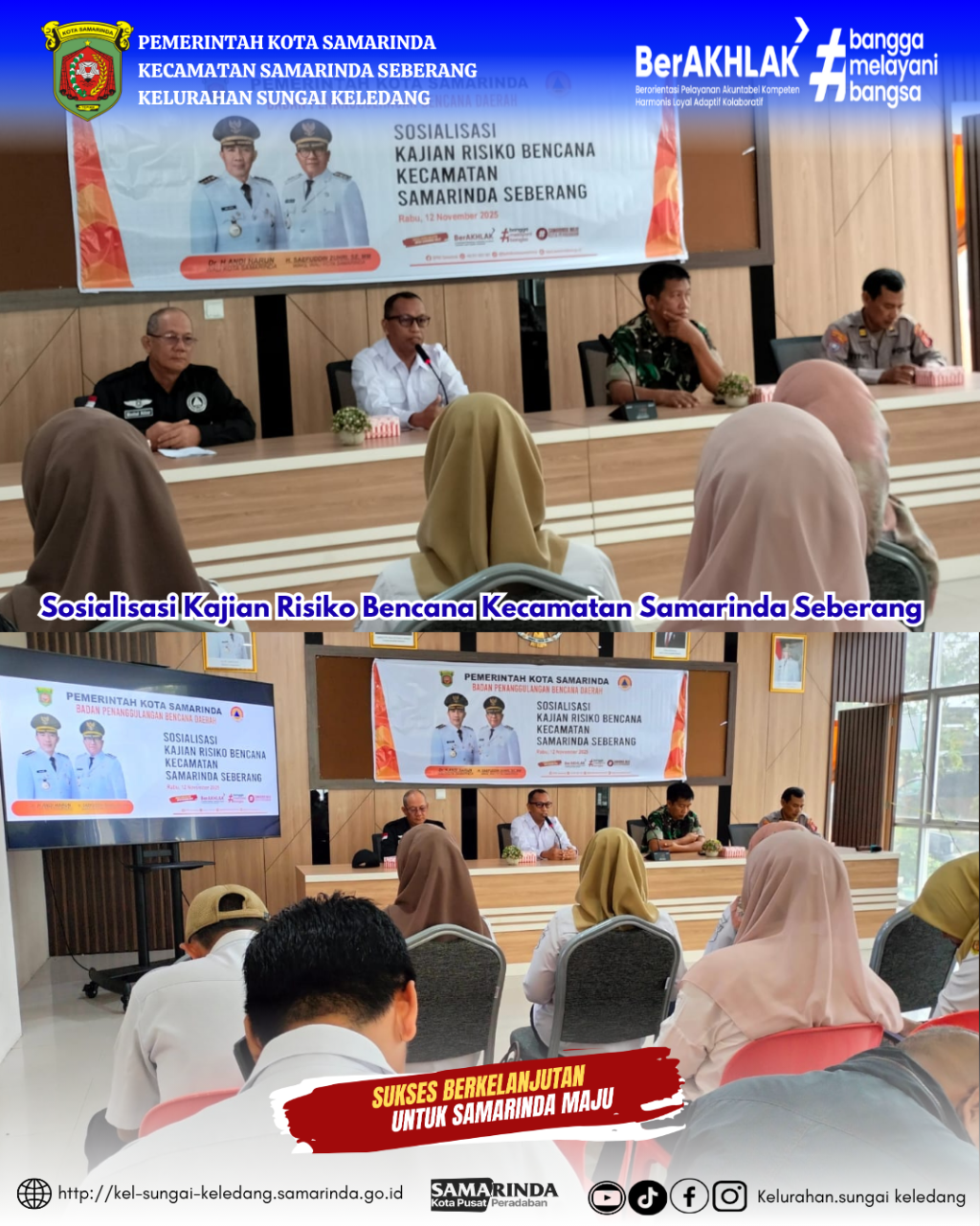 Sosialisasi Kajian Risiko Bencana Kecamatan Samarinda Seberang