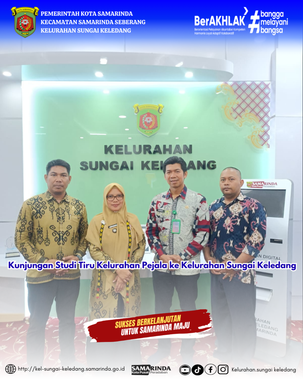 Kunjungan Studi Tiru Kelurahan Pejala ke Kelurahan Sungai Keledang