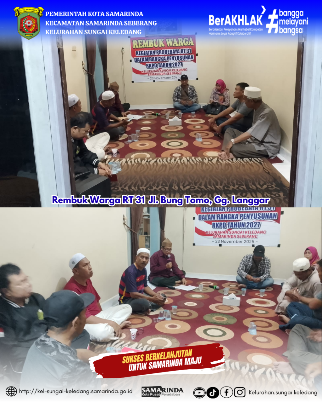 Rembuk Warga RT 31 Jl. Bung Tomo, Gg. Langgar