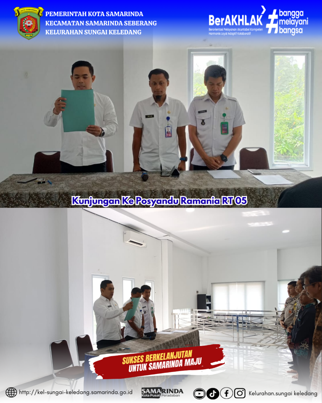 Pelantikan dan Pengukuhan Ketua RT Se-Kelurahan Sungai Keledang