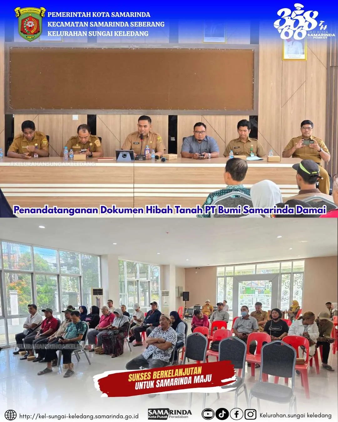 Penandatanganan Dokumen Hibah Tanah PT Bumi Samarinda Damai