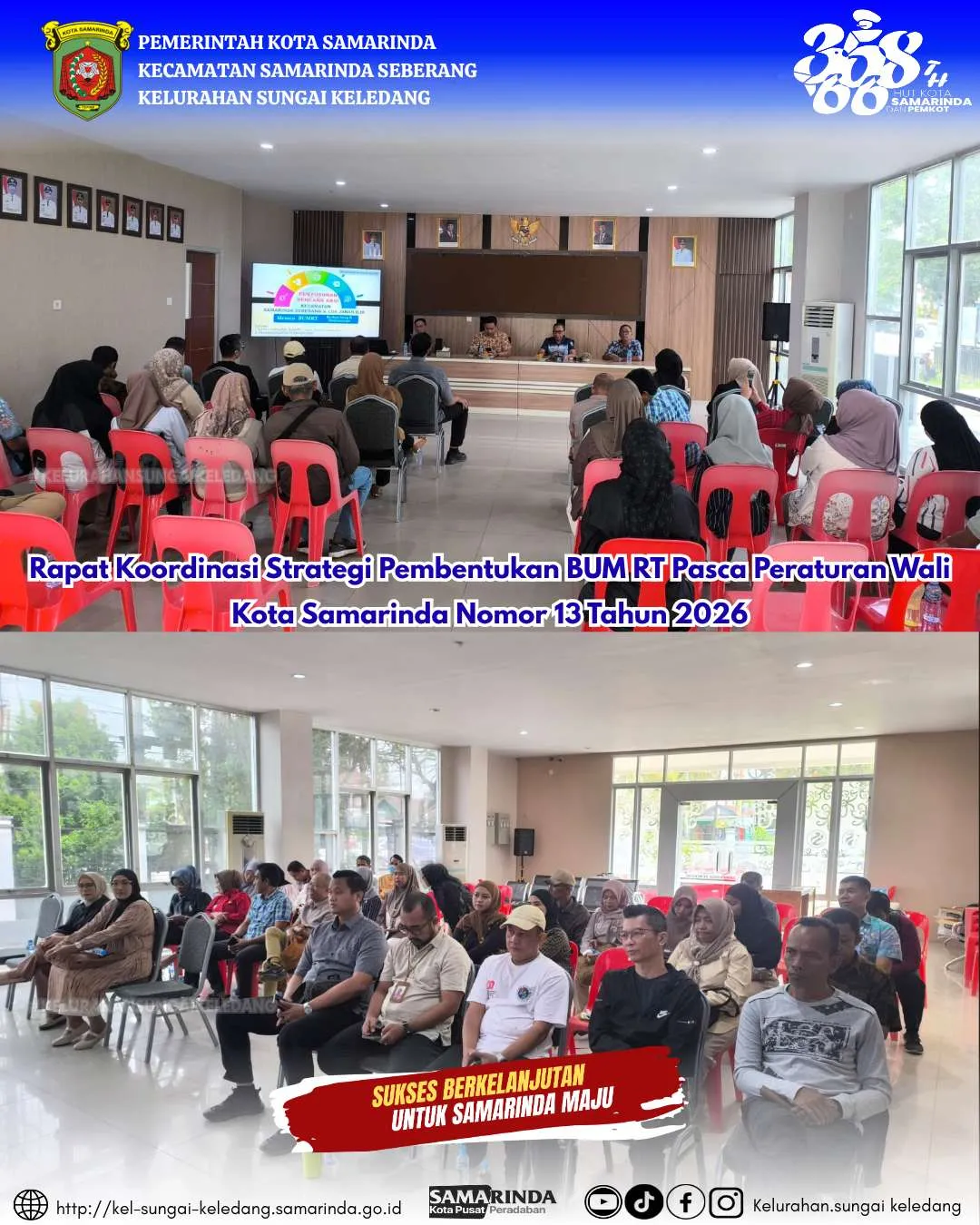  Rapat Koordinasi Strategi Pembentukan BUM RT Pasca Peraturan Wali Kota Samarinda Nomor 13 Tahun 2026