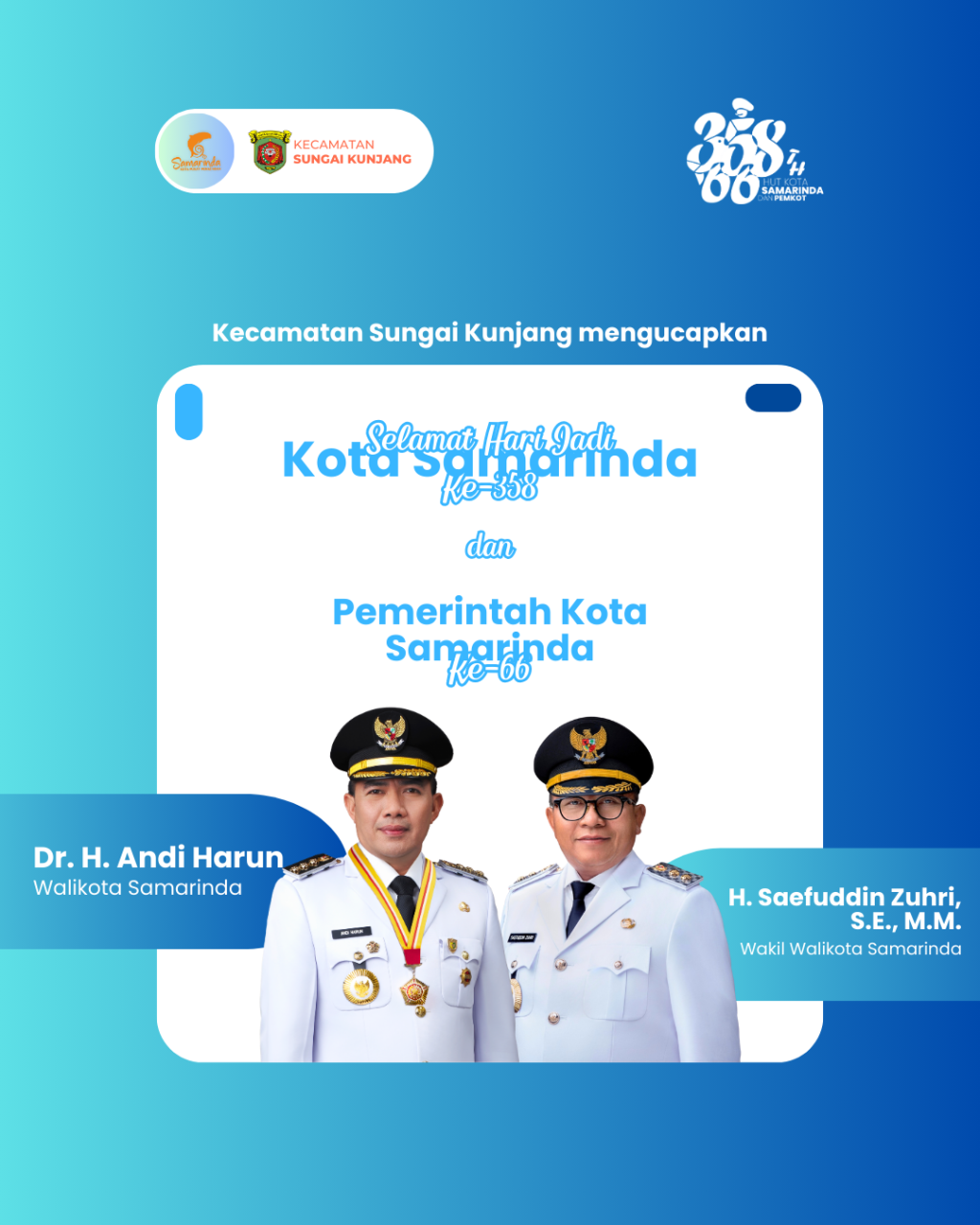 HUT Kota Samarinda ke-358 dan Pemerintah Kota Samarinda ke-66