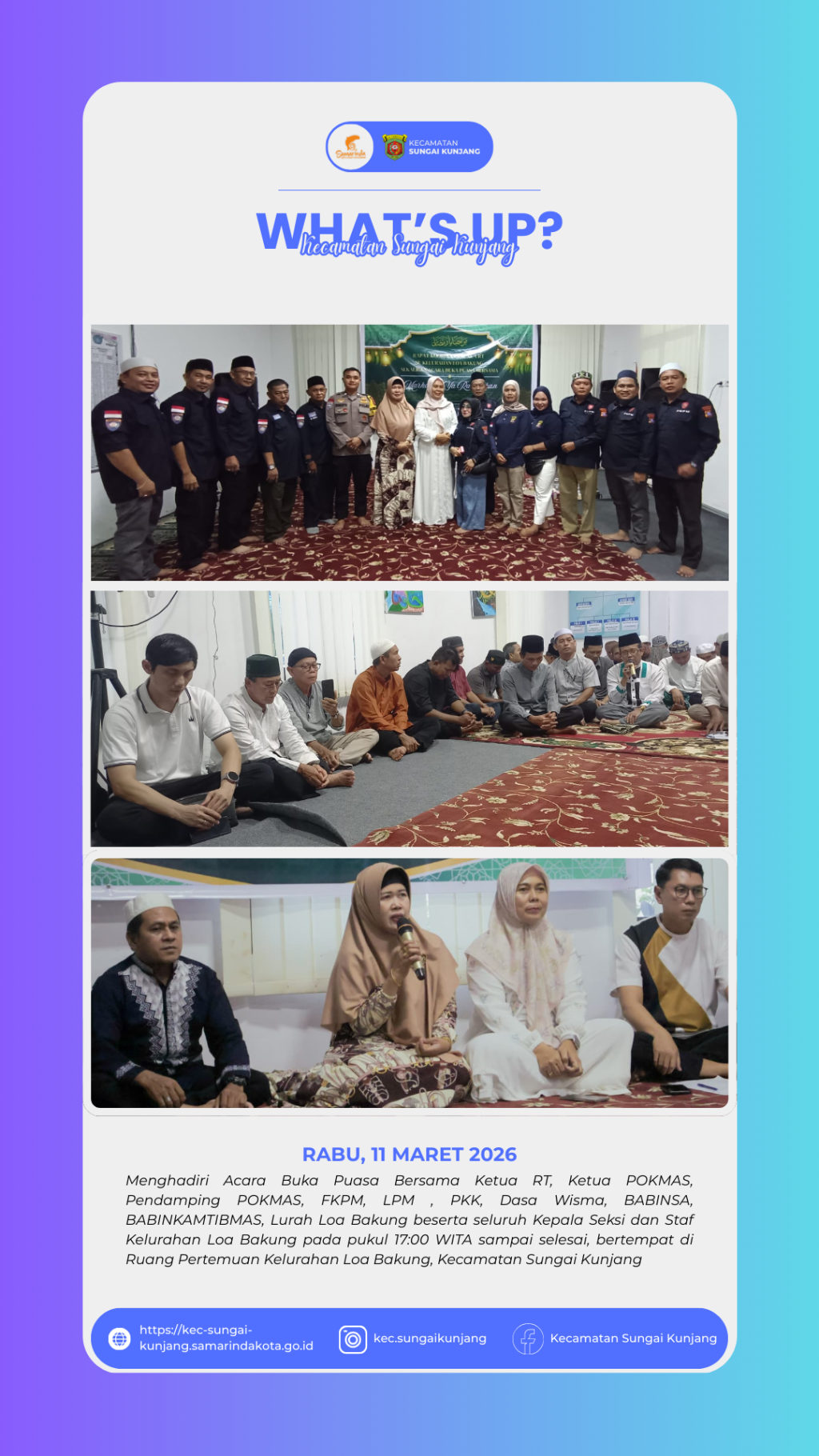 Buka Bersama Kelurahan Loa Bakung