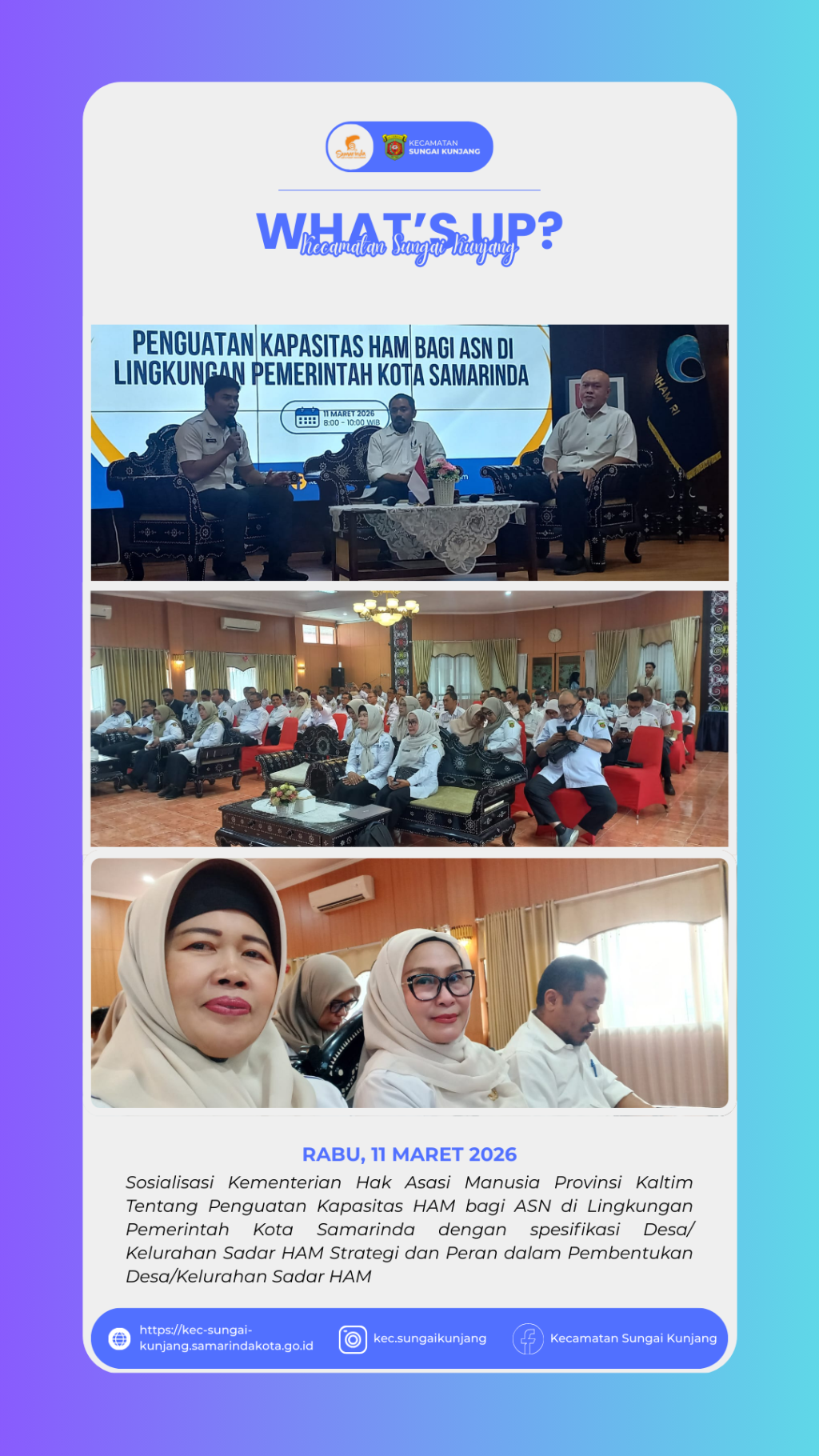 Sosialisasi Kementerian Hak Asasi Manusia Provinsi Kaltim