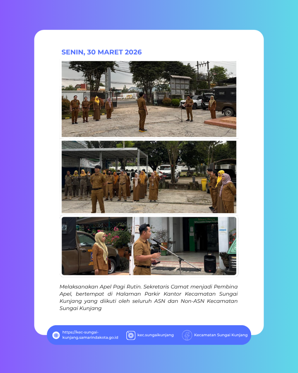 Apel Pagi Rutin Kecamatan Sungai Kunjang