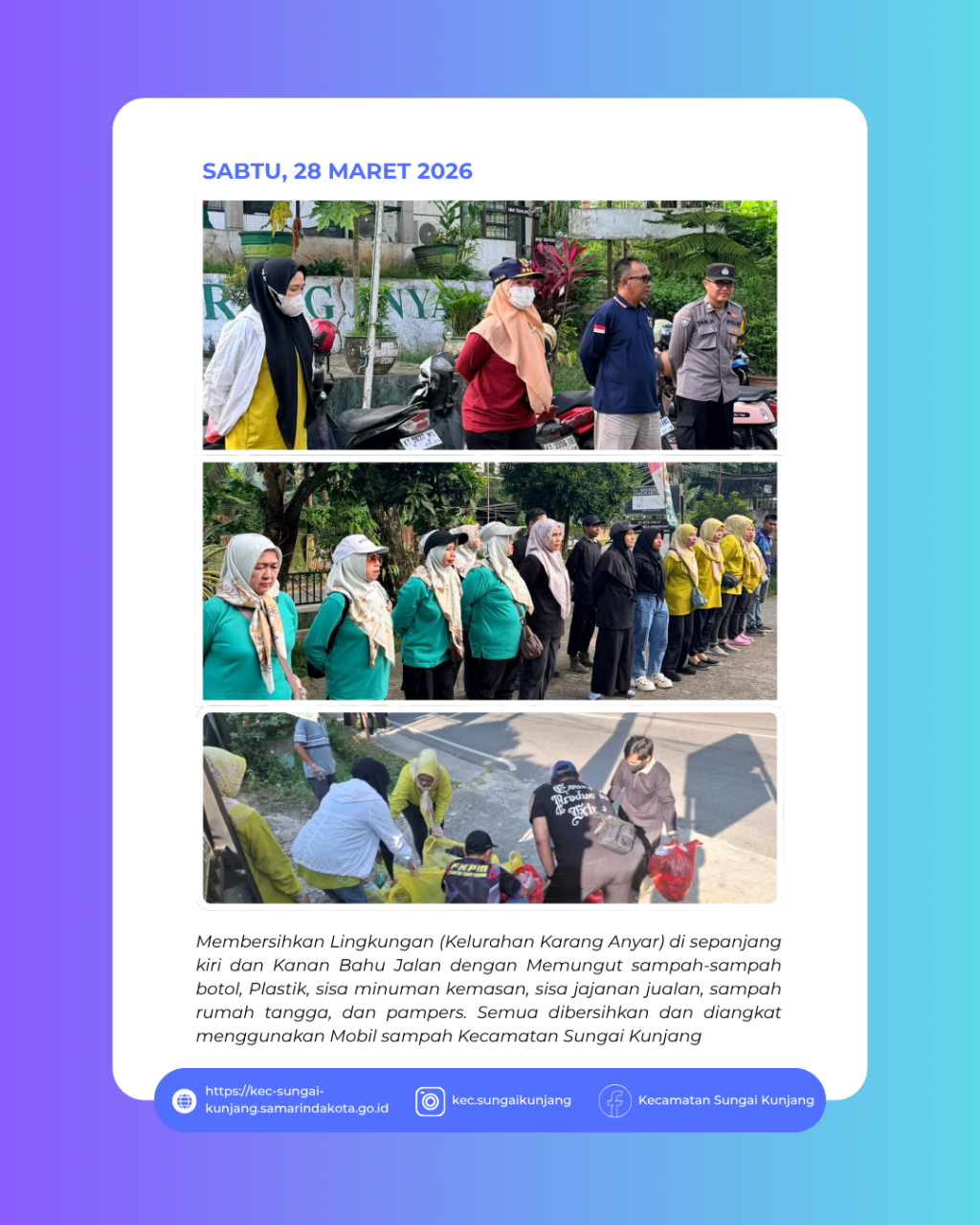 Gotong Royong Kelurahan Karang Anyar