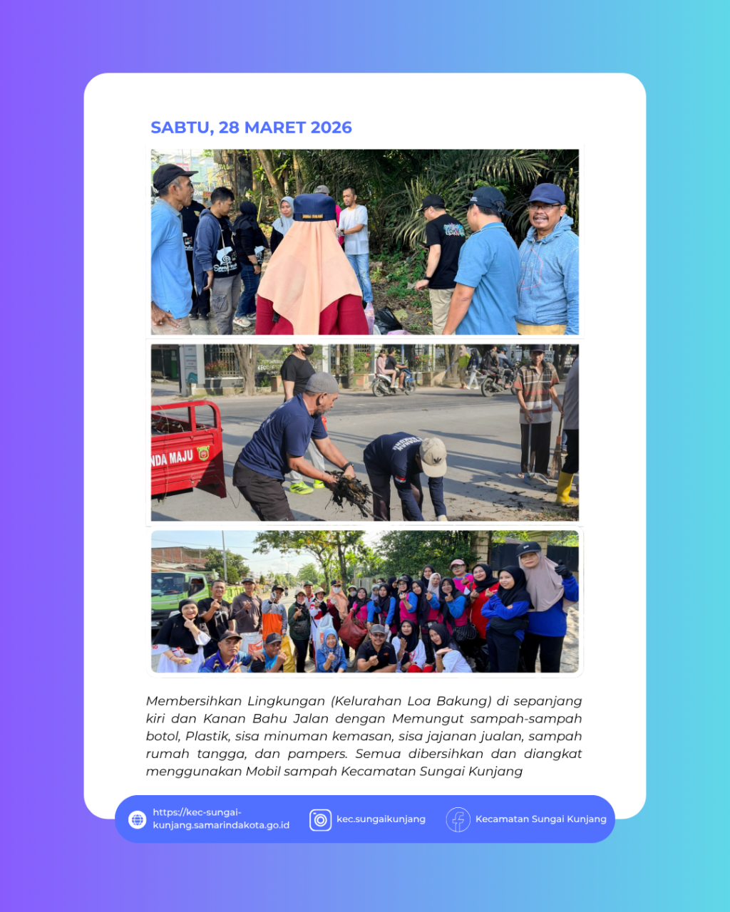 Gotong Royong Kelurahan Loa Bakung