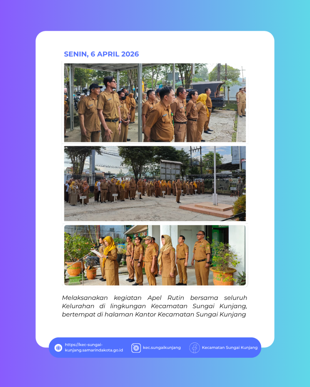 Apel Rutin di lingkungan Kecamatan Sungai Kunjang