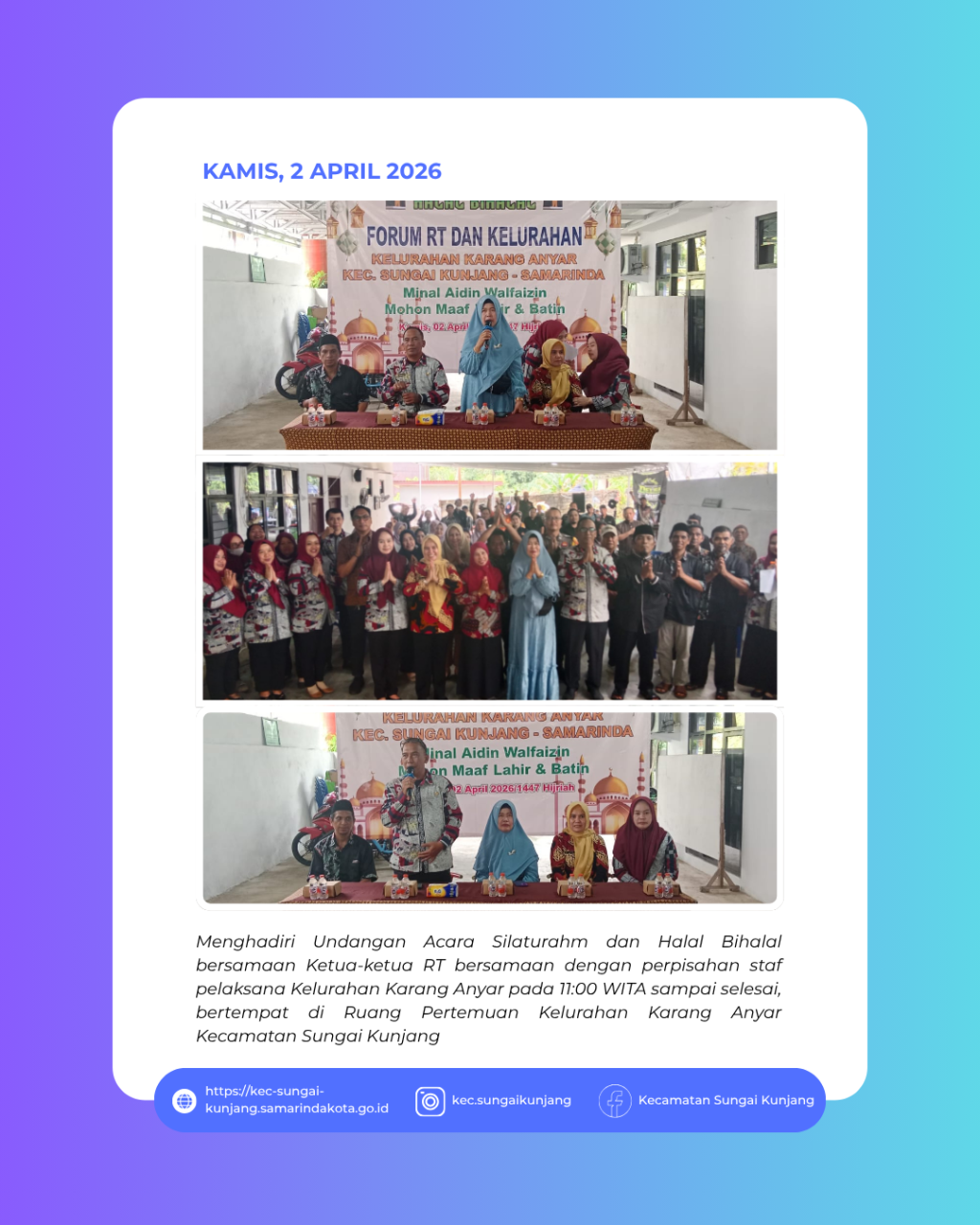 Halal bi Halal Kelurahan Karang Anyar Tahun 2026