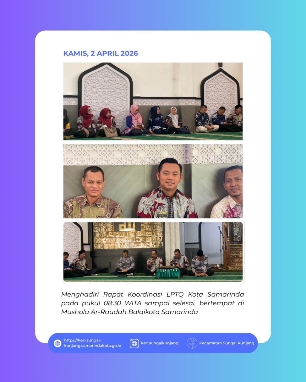 Rapat Bersama LPTQ Kota Samarinda