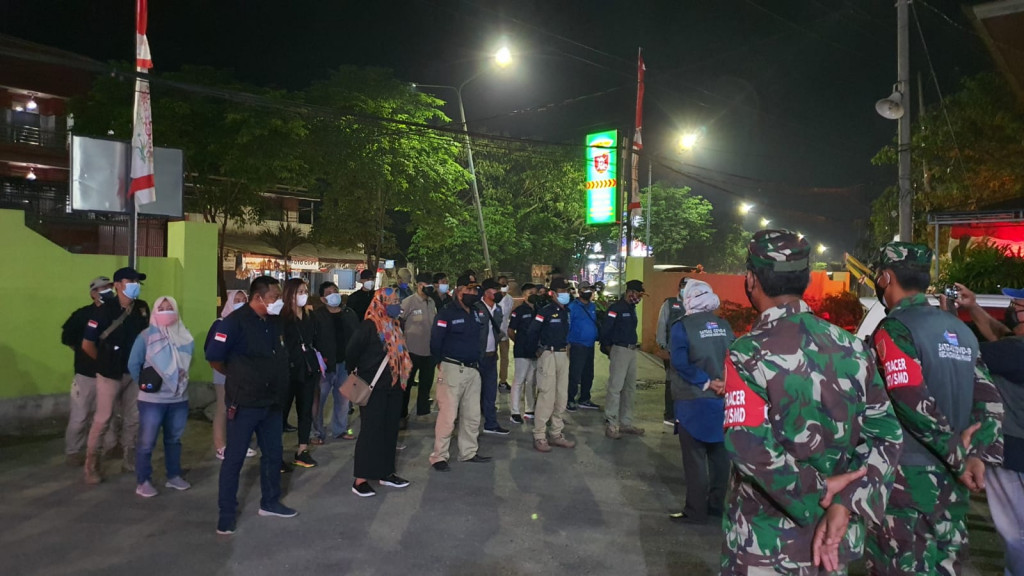 Apel Gabungan dan Monitoring Bersama Tim Satgas Covid-19 Kecamatan Sungai Pinang