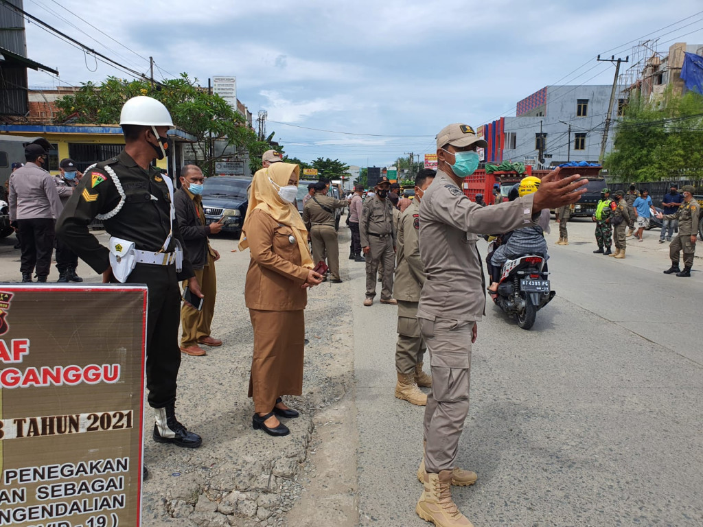 Giat Yustisi Masker dan Sosialisasi Protokol Kesehatan