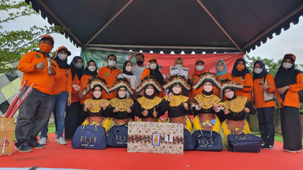 Kecamatan Sungai Pinang Menjadi Pemenang Juara 1 untuk Lomba Orasi Kesehatan Cuci Tangan Pakai Sabun