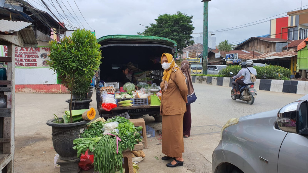 Penertiban PKL yang berjualan di Jalan D.I Panjaitan