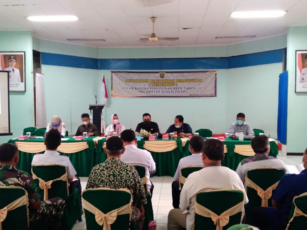 Musrembang Dalam Rangka Penyusunan RKPD Tahun 2023 Kecamatan Sungai Pinang