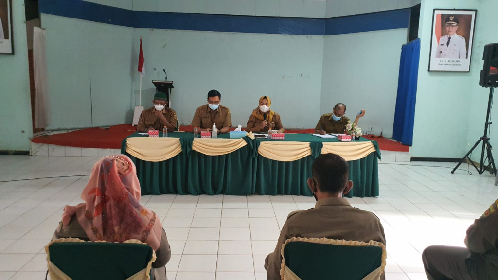 Rakor Mengenai Operasi Penertiban PKL dan Penjagaan TPS Gg. Tridarma/Gg. Ayu Kelurahan Gunung Lingai