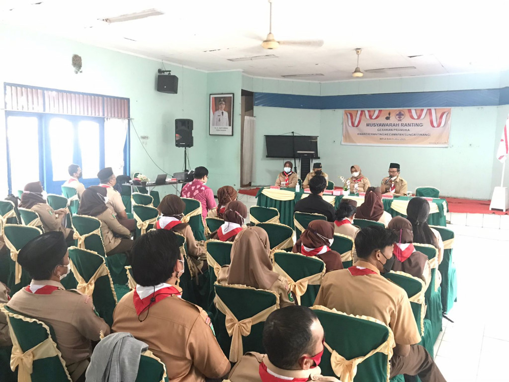 Pelaksanaan Musyawarah Ranting Gerakan Pramuka Kwartir Ranting Kecamatan Sungai Pinang