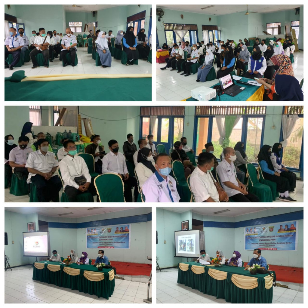 Acara Sosialisasi Olahraga Tradisional dan Rekreasi Masyarakat Indonesia Di Aula Kecamatan Sungai Pinang