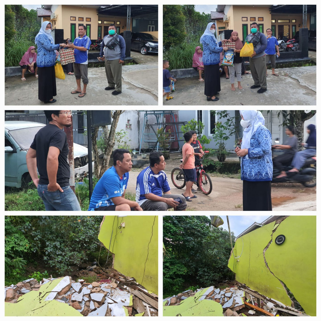 Mendatangi Rumah Warga Yang Terdampak Longsor Di Kelurahan Mugirejo