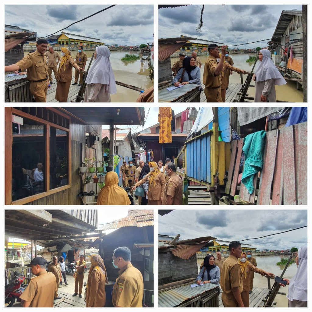 Kegiatan Pembongkaran Rumah Yang Berada Di Bantaran SKM Kelurahan Bandara Dan Kelurahan Temindung Permai