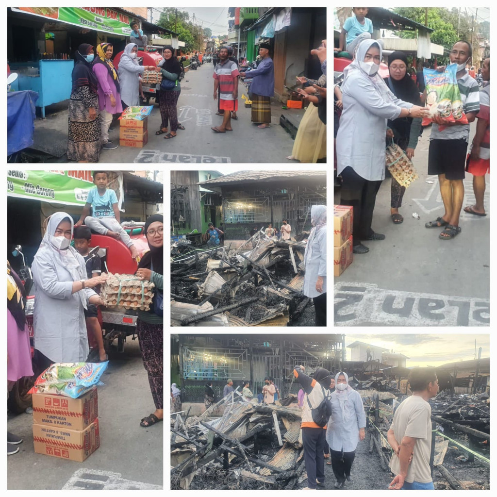 Memberikan Bantuan Kepada Korban Kebakaran Di Jalan S.Parman Gg.4 Kelurahan Temindung Permai